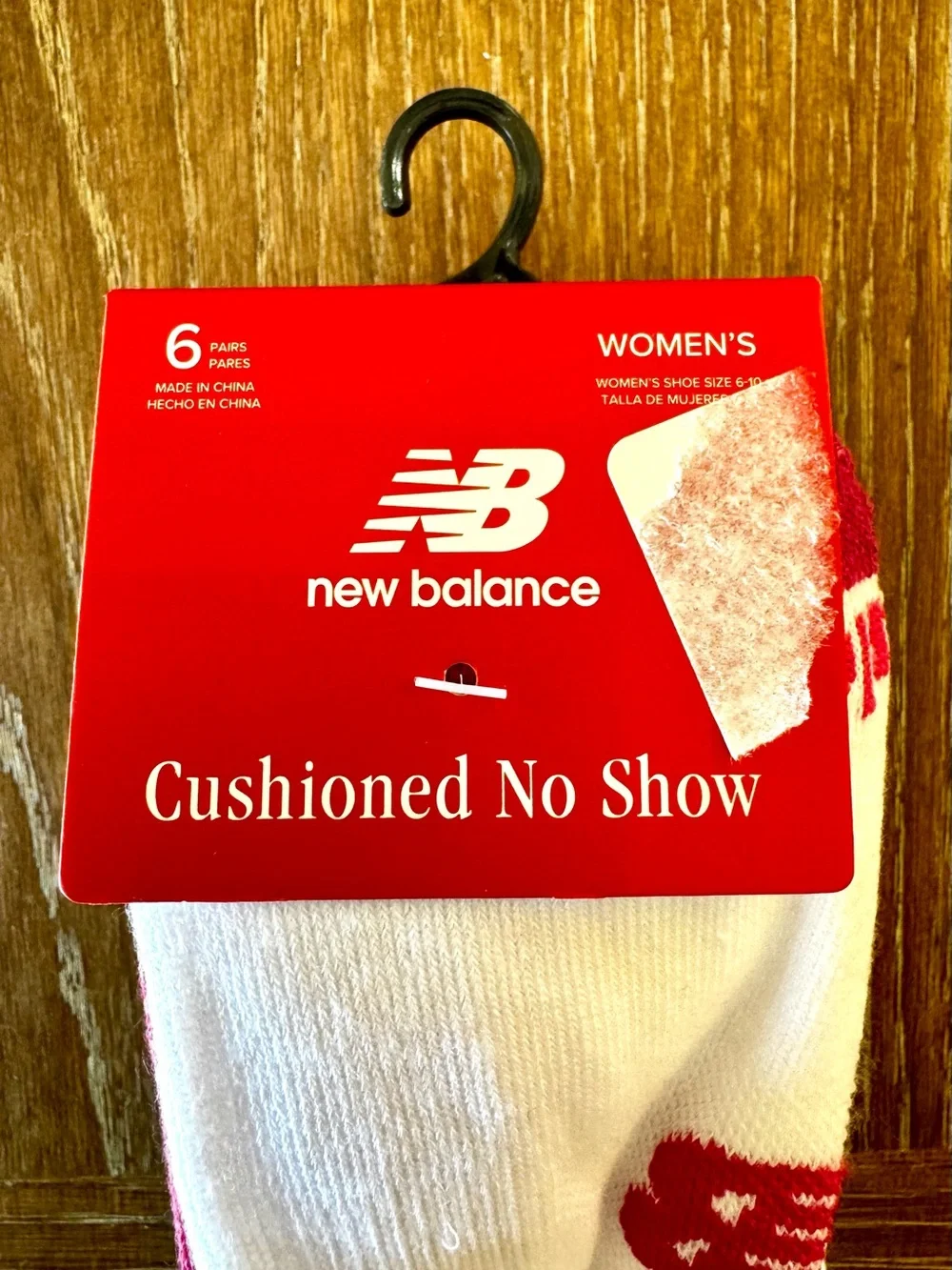 NWT 6-pack New Balance cushioned no show socks